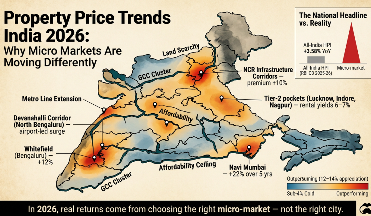 Property Price Trends India 2026-Why Micro Markets Are Moving Differently - Property News India