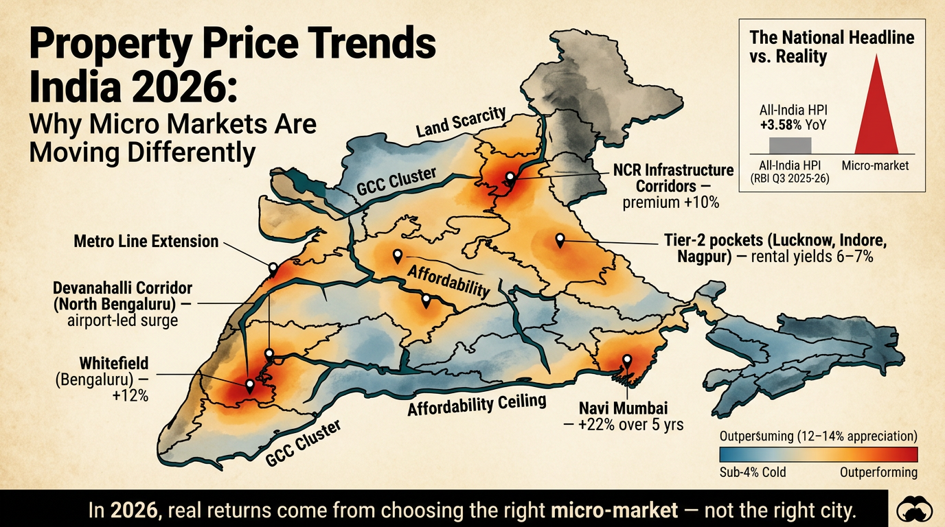 Property Price Trends India 2026-Why Micro Markets Are Moving Differently - Property News India